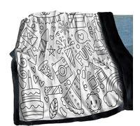 Lunaobrik Coperta Da Colorare - Decorazione Casa A Tema Compleanno - Colorare La Tua Coperta | Per La Famiglia I Compagni Di Scuola I Ragazzi E Le Ragazze Gli Amanti Arte Le Feste In Classe E Il