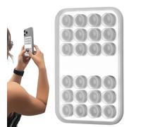 Lunaobrik Doppio Sided Suction Phone Holder | Suction Cup Phone Case | Holder Attachment Mount for Desk Shower Wall Back Driving Women Men