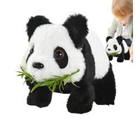 Lunaobrik Electronic Crawling Toy - Realistic Panda Figure with Sounds Movements Electronic Pets,Plush Interactive Toy, Panda for Family, Friends