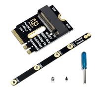 Lunaobrik Estensione per Disco Rigido - Riser Invertito - Adattatore WiFi Connettore M.2 | per Manutenzione PC Desktop, Laptop e Schede Madri