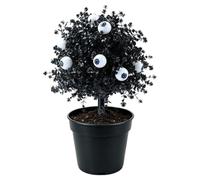 Lunaobrik Fake Flowers with Stake UV, Resistant Pumpkin Eyeball