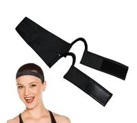 Lunaobrik Fasce per parrucche in pizzo che si fondono sui bordi - Fascia elastica regolabile della parrucca | Fascia per parrucca traspirante per fissare l'attaccatura dei capelli da donna, frontale