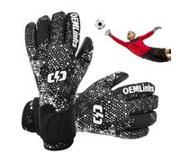 Lunaobrik Guanti da Portiere per Calcio - Comodi Ad Alto Rendimento Riutilizzabili e Traspiranti,Guanti Paratutto con Protezione Dita,Per Ragazzi Bambini Adolescenti e Famiglie