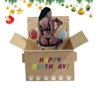 Lunaobrik Humorous Happy Birthday Card - 3D Creative Surprise Design