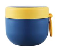 Lunaobrik Isolierter Lebensmittelbehälter,600ml Leckdichte Edelstahl Suppentasse Mit Löffel Und Silikongriff | Wiederverwendbare Suppen-Isolierkanne - Für Büroangestellte Und