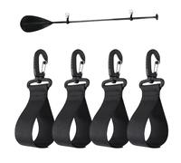 Lunaobrik Kayak Paddle Clip | 4 pezzi Pole Storage Fastener | Kayak Paddle Hook | for Outdoor Shore, Coast, Marine, Canoe, Boat Water Sports Lake Beach Rafting