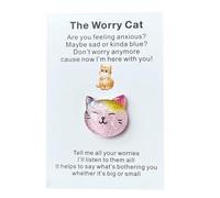 Lunaobrik Keepsake Exchange Card - Cute Pocket Hugs, Cat Greeting Cards, Relationship Token | Friendship and Family Hug Cards for friends family loved home office use