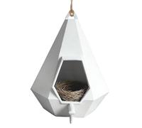 Lunaobrik Mangiatoia per uccelli da esterno, habitat semi-chiuso a goccia, supporto per gabbia per uccelli, per colibrì, animali, casa, balcone, cortile, giardino, patio, interni ed esterni