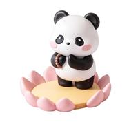Lunaobrik Panda Phone Holder Resin - Animal Desktop Decor Ornament | Desktop Cell Phone Bracket for Women Men Tech Lovers Home Office Apartment Living Room Bedroom Study Dorm Bedside Dresser