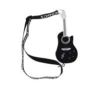 Lunaobrik Portachiavi a di violino con suono, portachiavi a LED a di violino in miniatura, ciondolo giocattolo divertente con musica triste, per borsa e borsa, Nero, Refer to