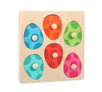 Lunaobrik Puzzle in Legno a Tema Dinosauri, Gioco di educativi, Giocattoli di associazione di Colori per Ragazzi Ragazze Scuola Casa Sala Giochi Scuola Materna