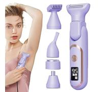 Lunaobrik Rasoio elettrico per capelli da donna Epilatore facciale, tagliacapelli pubico - Kit di depilazione a rasatura rapida ricaricabile per ascelle, gambe, braccia,