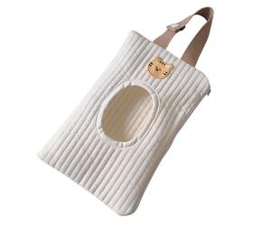 Lunaobrik Sacchetto di salviettine riutilizzabili, Salviette riutilizzabili per BODA, Borsa da viaggio per ricarica salviette in tessuto in carta, Custodia di supporto antipolvere, borsa in