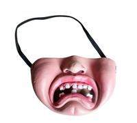 Lunaobrik Scary Latex Dog Face Cover - Funny Realistic Soft Costume