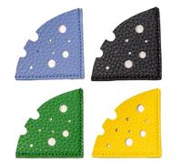 Lunaobrik Segnalibro In Pelle | Confezione Da 4 Pezzi Fermapagine A Forma Di Formaggio - Segnalibro Per Uomo | Per Insegnanti, Studenti, Club, Studio Della Bibbia, Compleanno, Biblioteca, Scuola,
