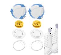 Lunaobrik Sneaker-Schnürsenkel nicht binden,Schnürsenkel nicht binden - Verstellbare, Bindende Mit drehbarer Schnalle,Metalldraht-Schuhschnüre mit Sicherheitsschloss,