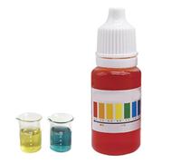 Lunaobrik Soluzione Indicatore PH 10ml | di Prova Precise per L'analisi 'Acqua in Giardino, Acquario, Piscina E Serbatoio d'Acqua Reagente Affidabile per La Calibrazione Rapida del Dispositivo