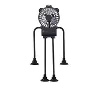 Lunaobrik Table Fan 3-Speed Robot Shape - Suction Cup Desk Blower
