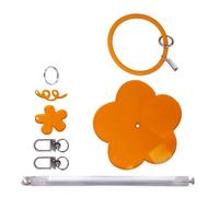 Lunaobrik Tragbarer Garnhalter zum Häkeln, Tragbarer Garnhalter - Blumenfrüchte Garnkugelhalter mit Silikongelenksgurt,Wollorganisator Speicherspender, Strickzubehör für Handwerksliebhaber, Kein