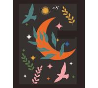 Lunar Garden Composition Notebook - 120 Pages: Celestial Crescent Moon & Bird Design | 7.5 x 9.25 in College-Ruled Journal | Great for Teens, Writers, Students, and Aesthetic Stationery Lovers