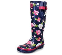 Lunar Garden - Stivali di gomma Outdoor Donna, Blu (Navy), 40 EU