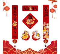 Lunar New Year Decorations - Traditional Chinese Festival Ornaments | Red Hanging Lanterns, Paper Art Wall Accents, Tabletop Accessories, Door &Window Decor, Family Gatherings