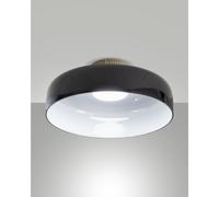 LUNAR PLAFONIERA NERA 1 LUCE A LED CCT 2700K - 3000K - 4000K- 26W - 3150 lm DIMMERABILE