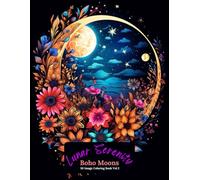 Lunar Serenity: Boho Moons Coloring Book Vol 2