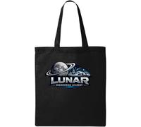 Lunar Space Exploration and Technology Academy - Borsa tote in cotone naturale, colore: Nero