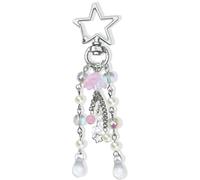 LunarCharm Y2K Estetico Stella Accessori Medusa Portachiavi Carino Portachiavi per Ragazze Donne Pendente Borsa Ciondolo Y2k Accessori, Colore: rosa., L