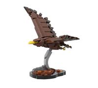 Lunaro Golden Eagle Building Blocks, modello di rapace posabile con ali articolate, set MOC natura per AFOL, regalo Raptor da collezione (272 pezzi)