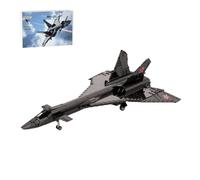 Lunaro MiG-31 - Set di blocchi da costruzione militari in scala 1/35, display meccanico con ingranaggi retrattili, per appassionati di film e aviazione, regalo Chritsmas di alta qualità per adulti