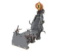 Lunaro Parte 7 Medieval Dark Magic Mountain MOC Building Blocks, Modular Castle Ruins Model Kit, Fortress Architecture for Expert Builders (825 PCS)