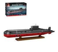 Lunaro Set di blocchi da costruzione sottomarini nucleari classe Typhoon in scala 1/250, modello 941 del progetto sovietico della guerra fredda, display militare da collezione per l'aspirante
