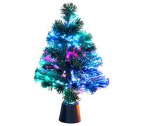 Lunartec Albero di Natale artificiale decorativo con fibre ottiche e LED, 45 cm