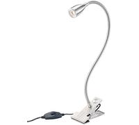 Lunartec Clip Lights - Lampade a Morsetto: Lampada a Pinza con Collo di Cigno e LED da 3 Watt Integrato (GUIDATO Collo di Cigno Lampade Morsetto, GUIDATO Luce per la Lettura, Luce per leggio)