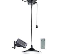 Lunartec lampada solare LED a sospensione con cordicella e telecomando, 40 lm, IP44