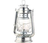 Lunartec lampade a Petrolio: Nostalgico Lanterna a Petrolio, Glaskolben, zincato (Lampada Lanterna da Tempesta, Lampada in Vetro, Torcia)