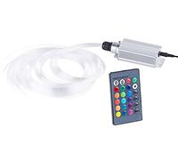 Lunartec Lighting - Generatore di luce fibra di vetro: Cielo stellato a LED RGB in fibra ottica con telecomando e 100 fibre ottiche (cielo stellato Generatore, Elettrico, Cavo in ottica)