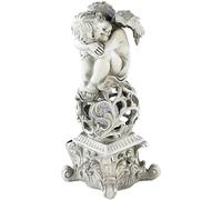 Lunartec Luci per sentieri - Solare Angelo per cimitero: Decorazione da Giardino Dreaming Angel con Illuminazione Solare a LED (Angelo con Luce Solare, Luce Solare per Scavare, Natale al di Fuori)