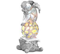 Lunartec Luci per sentieri - Solare Angelo per cimitero: Decorazione da Giardino Dreaming Angel con Illuminazione Solare a LED (Angelo con Luce Solare, Luce Solare per Scavare, Natale al di Fuori)