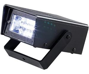 Lunartec Stroboscopi per palco - stroboscopio: Strobo LED da Discoteca con Funzionamento a Batteria (strobo, Lampada stroboscopica, Palla)