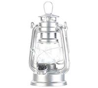 Lunartec Torch Lights - Lanterne: Mini dimmabile- Lampada LED Tempesta, Silver, Funzionamento a Batteria, 200 Lumen (Lampada Luminosa a Batteria, LED Luminosa con, Olio)