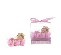 Lunaura Baby Keepsake - Set di 12"bambina" che indossa la corona sul cuscino, rosa