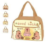Lunch Bag - Capybara Lunch Box, Waterproof & Leakproof Capybaras Print Insulated Tote Student Lunchbag for Girls Kids, Easy to Clean Lunch-Tote for Office, Travel, Picnics (B)
