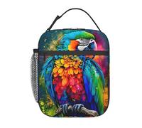 Lunch Bag Colorful Bird Parrots Borsas Isotermica Portatile Organizer Termico Prova Di Perdite Borsa Termica Per Scuola Donna Uomo Viaggi