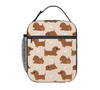 Lunch Bag Cute Puppy And Bones Organizer Termico Riutilizzabile Borsas Isotermica Pranzos Borsa Termica Per Viaggi Donna Uomo Spiaggia