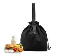 Lunch Bag, Insulated Canvas Lunch Tote With Handle, Front Pockets Food Container For School, Office, Travel, Ideal For Women, Men, Kids, Students, Teachers, Teens, 12.8x4.72x11.81 In