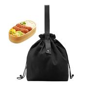 Lunch Bag, Insulated Food Container, Canvas Fabric Design, Handled with Front Pockets, Meal Carrier for Students, Teachers, Women, Men, Kids, Daily Work or School, 12.8x4.72x11.81 inches