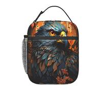 Lunch Bag Peregrine Falcon Bird Borsa Frigo Portatile Organizer Termico Riutilizzabile Borsa Termica Per Spiaggia Viaggi Campeggio